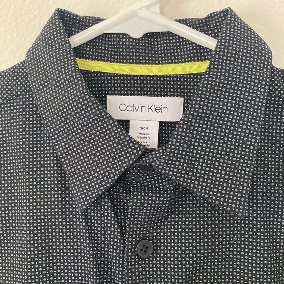 ✨FINAL SALE✨ Calvin Klein Button-down Black Long Sleeve Shirt - Picture 1 of 12